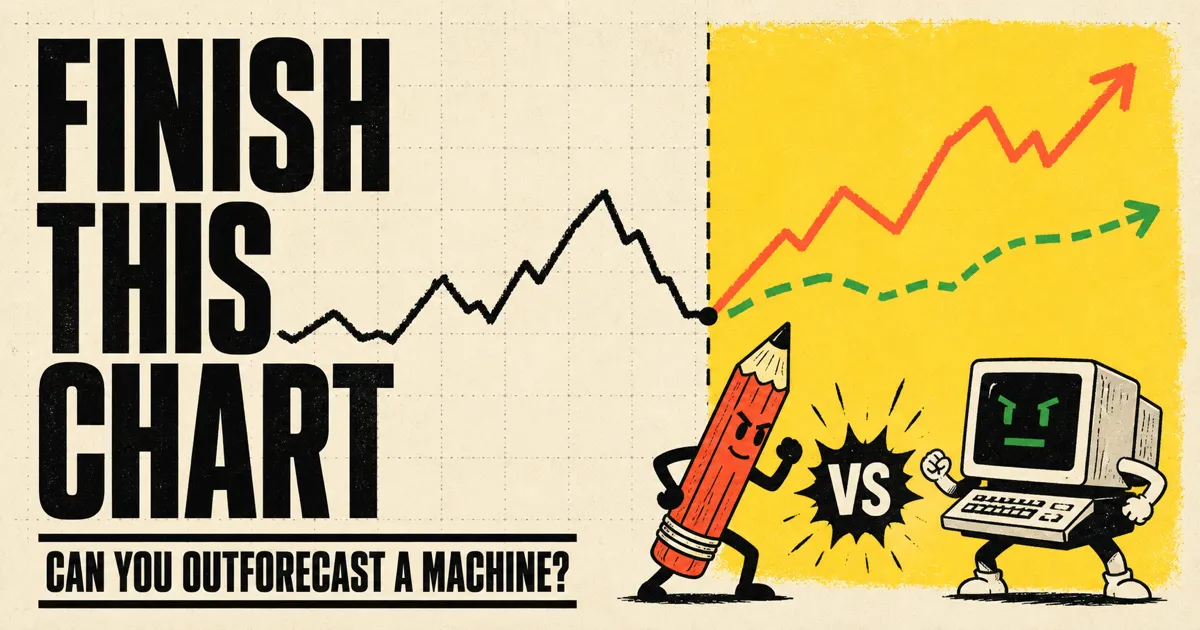Finish This Chart: human intuition versus machine prediction